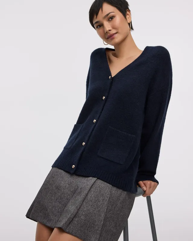 V-Neck Long Cardigan with Pockets sold by Reitmans