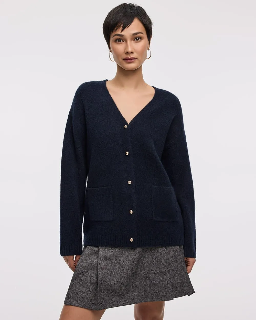V-Neck Long Cardigan with Pockets sold by Reitmans product image thumbnail 3