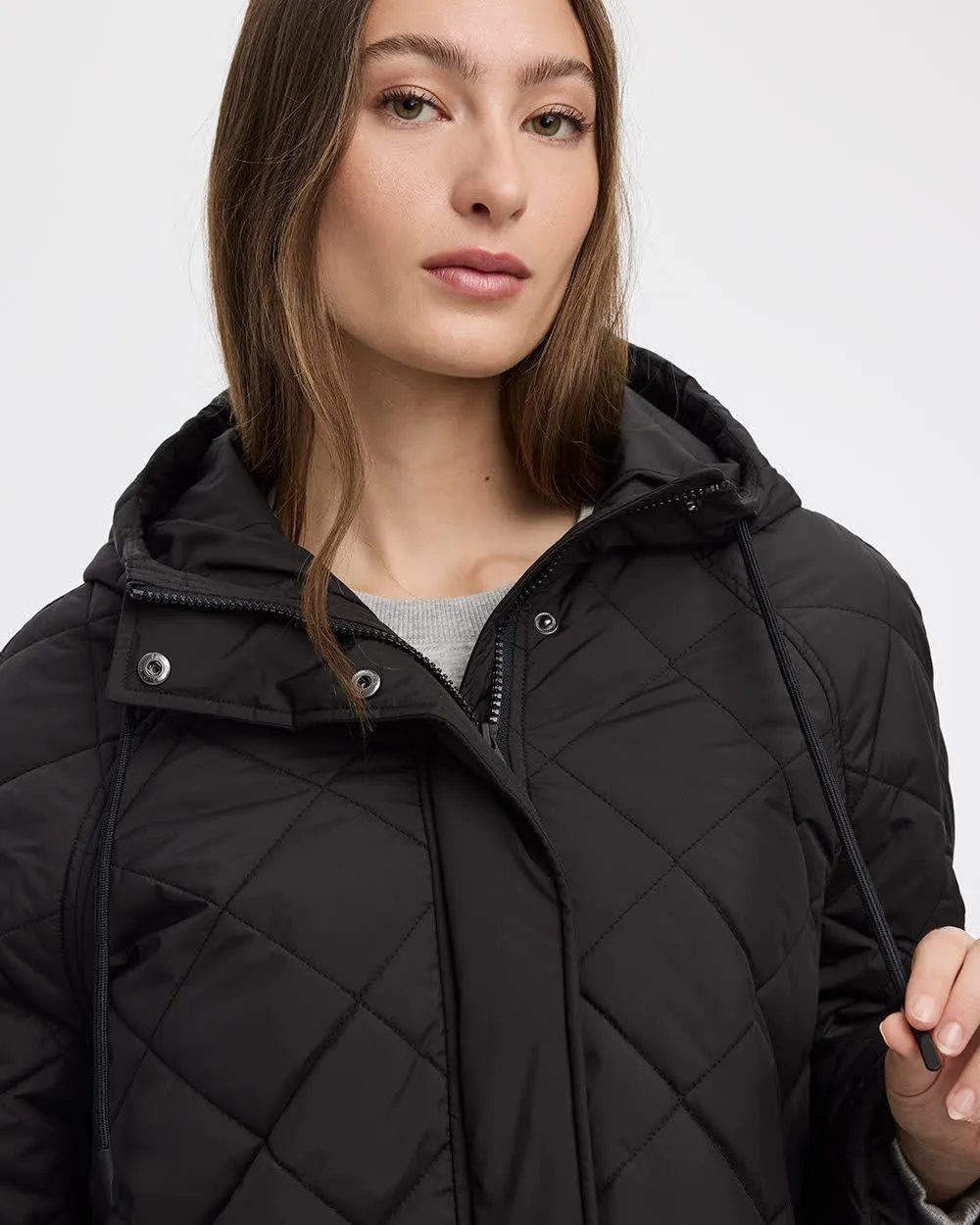 Quilted Hooded Jacket sold by Reitmans product image thumbnail 4