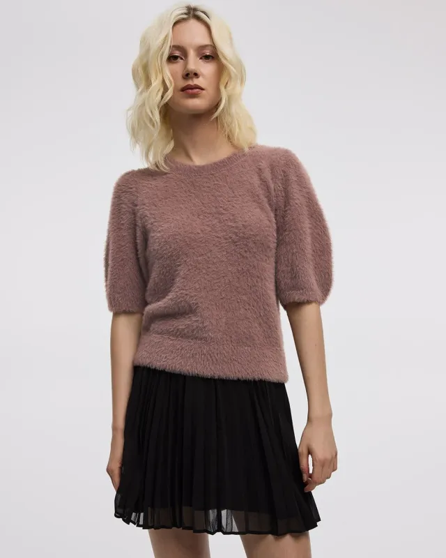 Pleated Chiffon Mini-Skirt sold by Reitmans