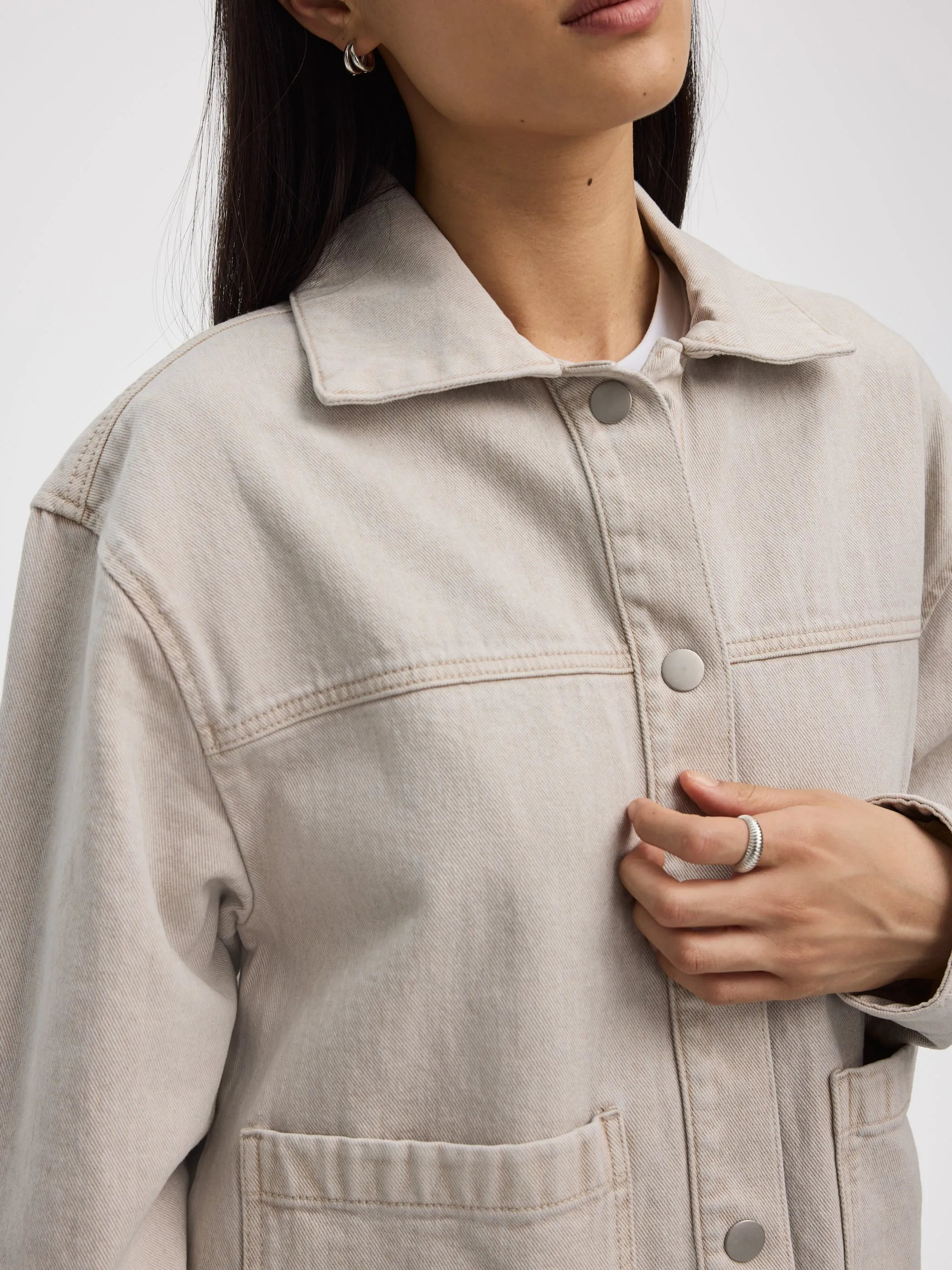 Denim Shacket sold by Reitmans product image thumbnail 3