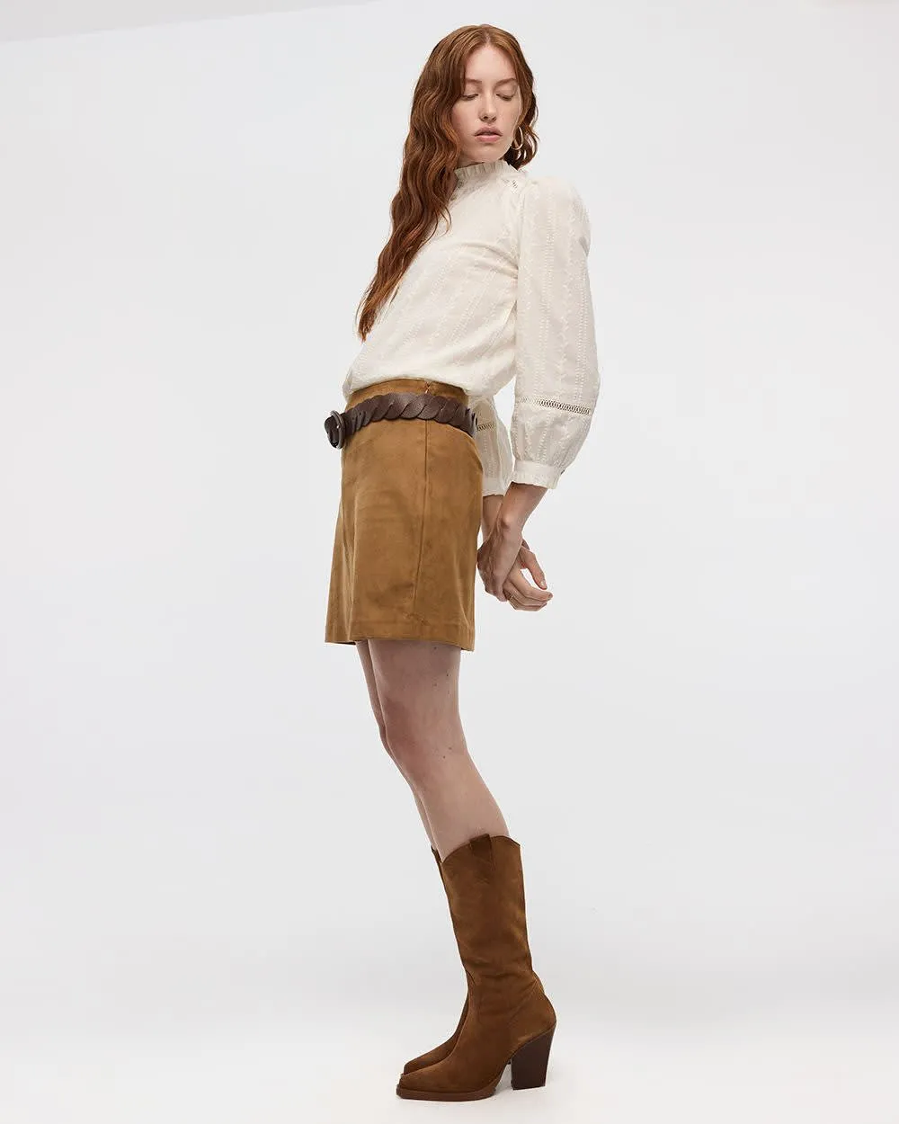 Faux-Suede Mini Skirt sold by Reitmans product image thumbnail 3