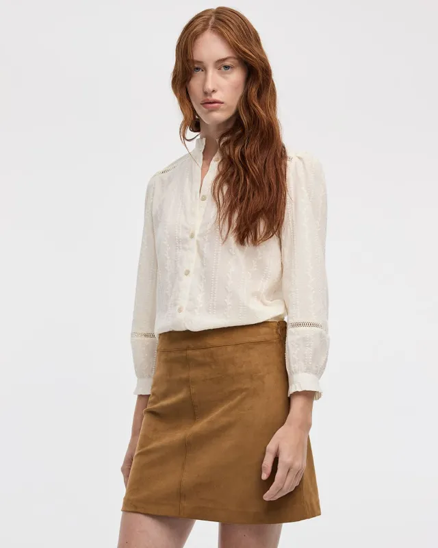 Faux-Suede Mini Skirt sold by Reitmans