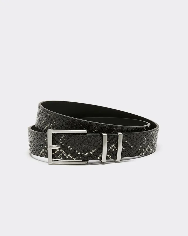 Faux-Snakeskin Belt sold by Reitmans