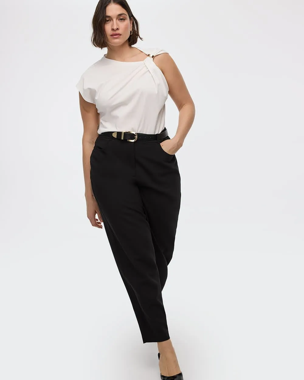Mid-Rise Barrel Pants sold by Reitmans product image thumbnail 4