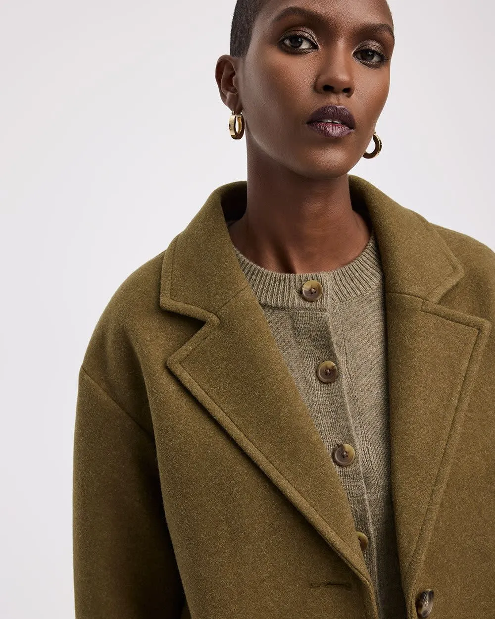 Loose Coat with Three-Button Closure sold by Reitmans product image thumbnail 4