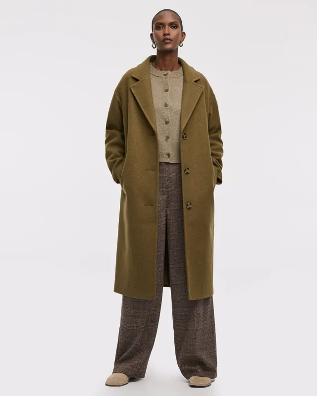 Loose Coat with Three-Button Closure sold by Reitmans