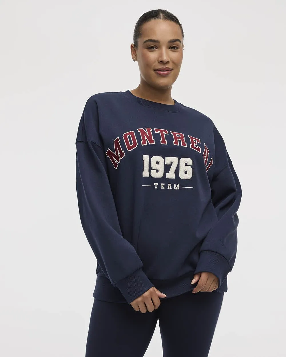 Fleece Crew-Neck Graphic Sweatshirt - Hyba sold by Reitmans product image thumbnail 5