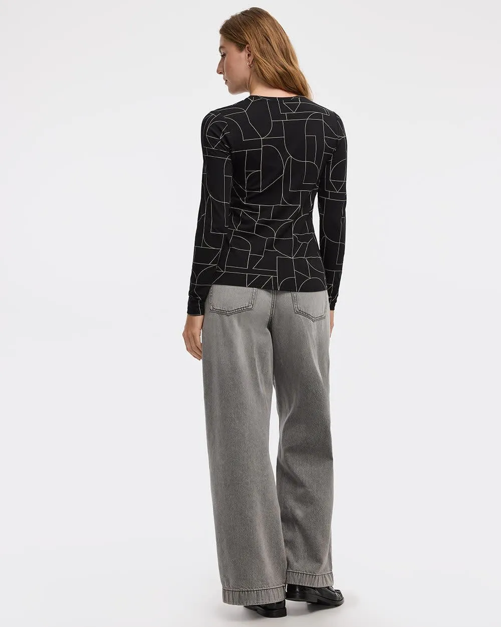 Long-Sleeve Crew-Neck Tee sold by Reitmans product image thumbnail 2