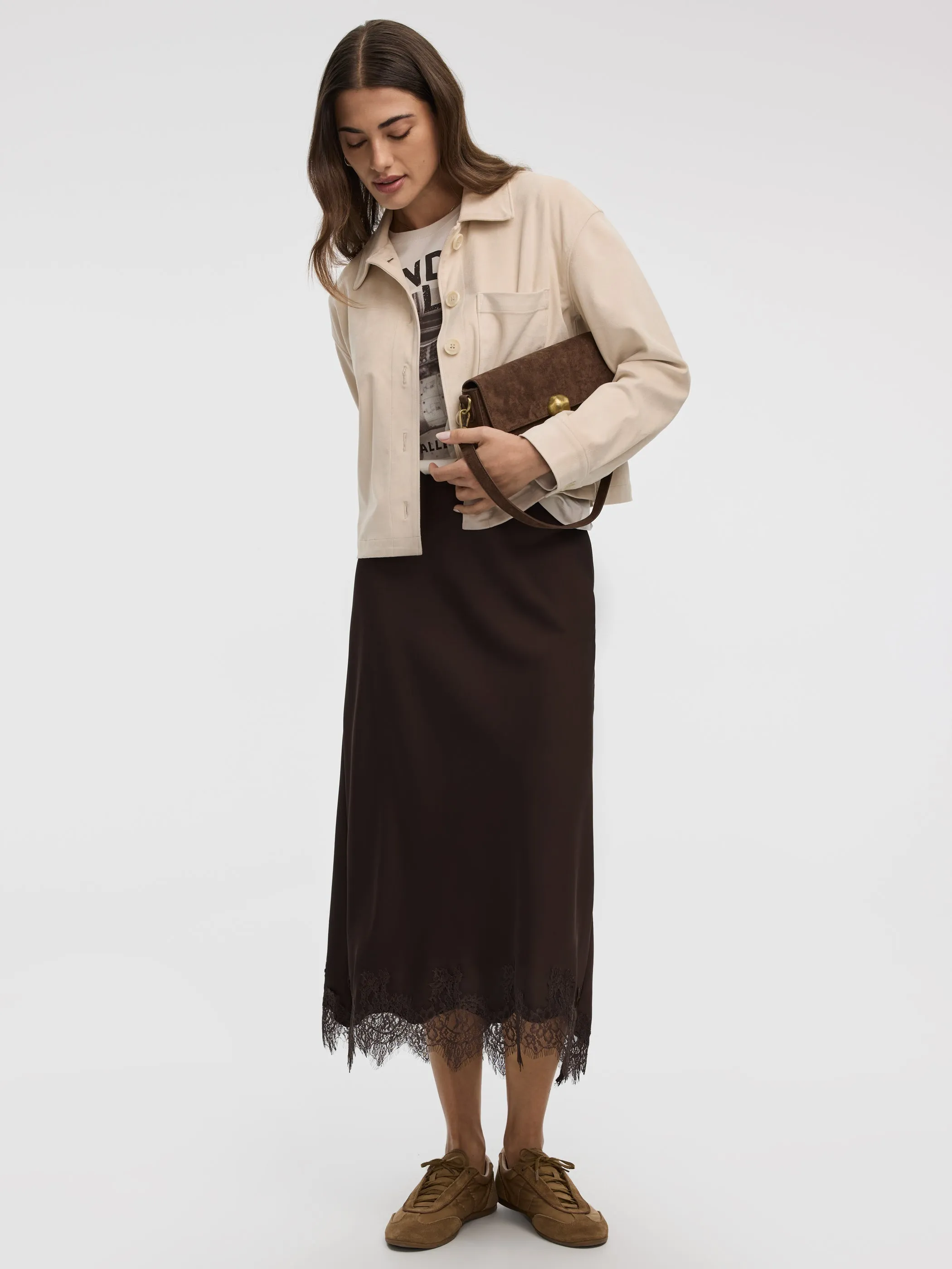 Cropped Faux-Suede Jacket sold by Reitmans product image thumbnail 4