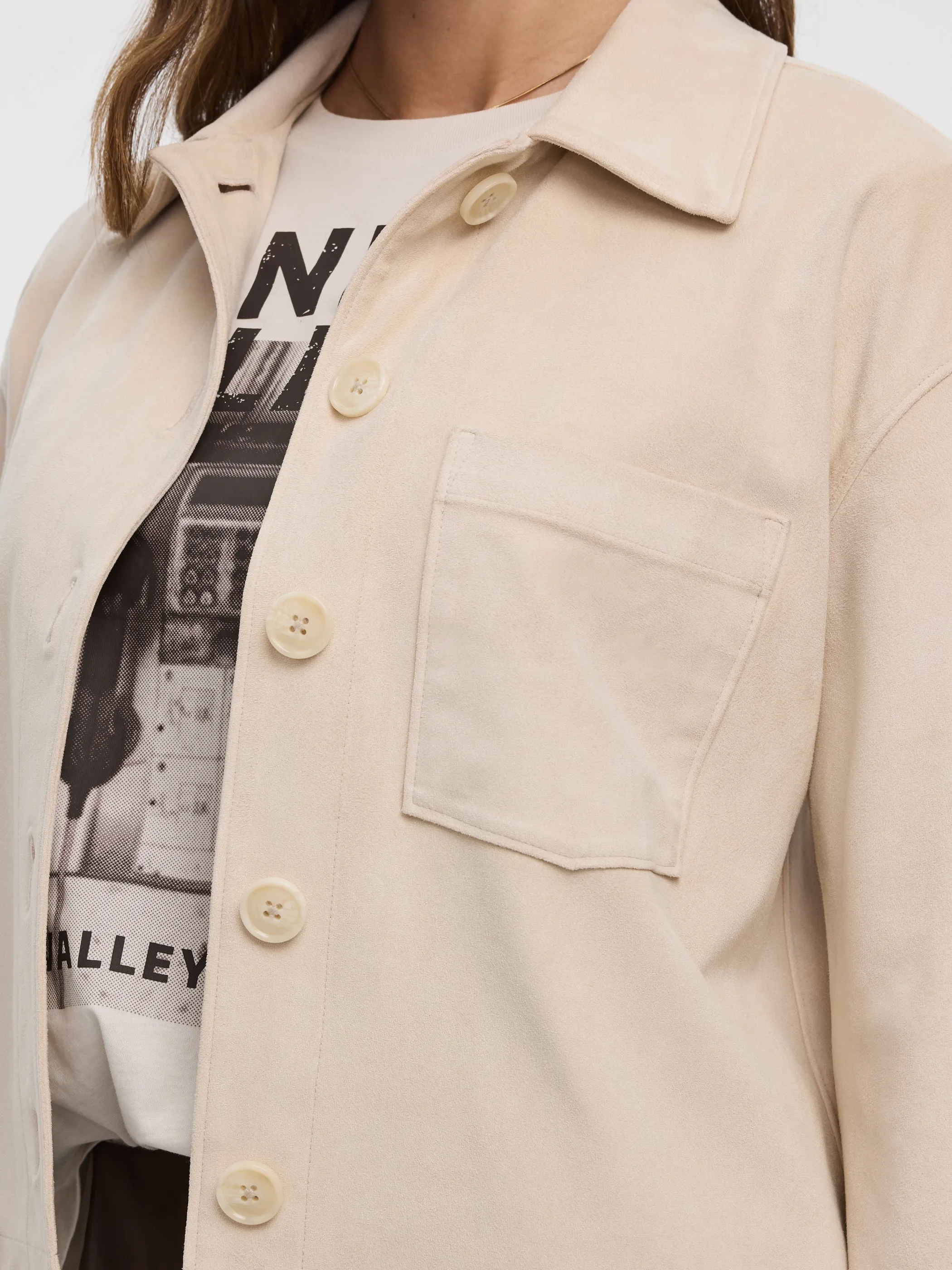 Cropped Faux-Suede Jacket sold by Reitmans product image thumbnail 2