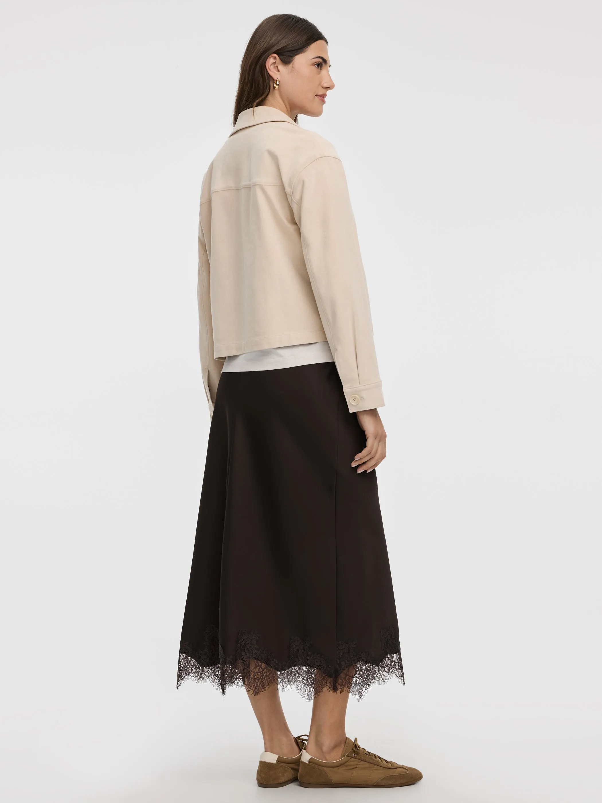 Cropped Faux-Suede Jacket sold by Reitmans product image thumbnail 3