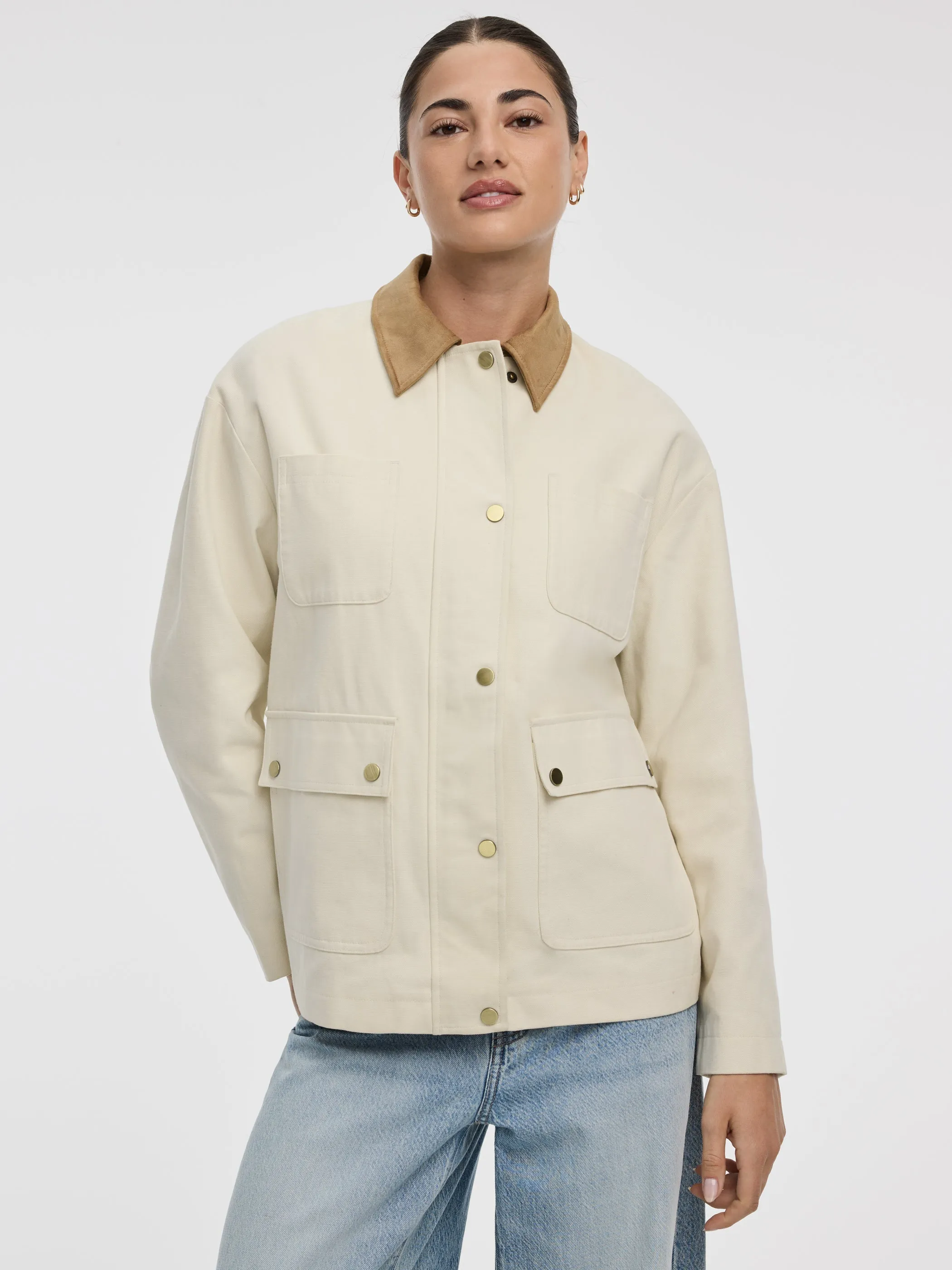 Canvas Jacket sold by Reitmans