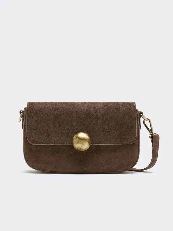 Faux Suede Crossbody Purse sold by Reitmans