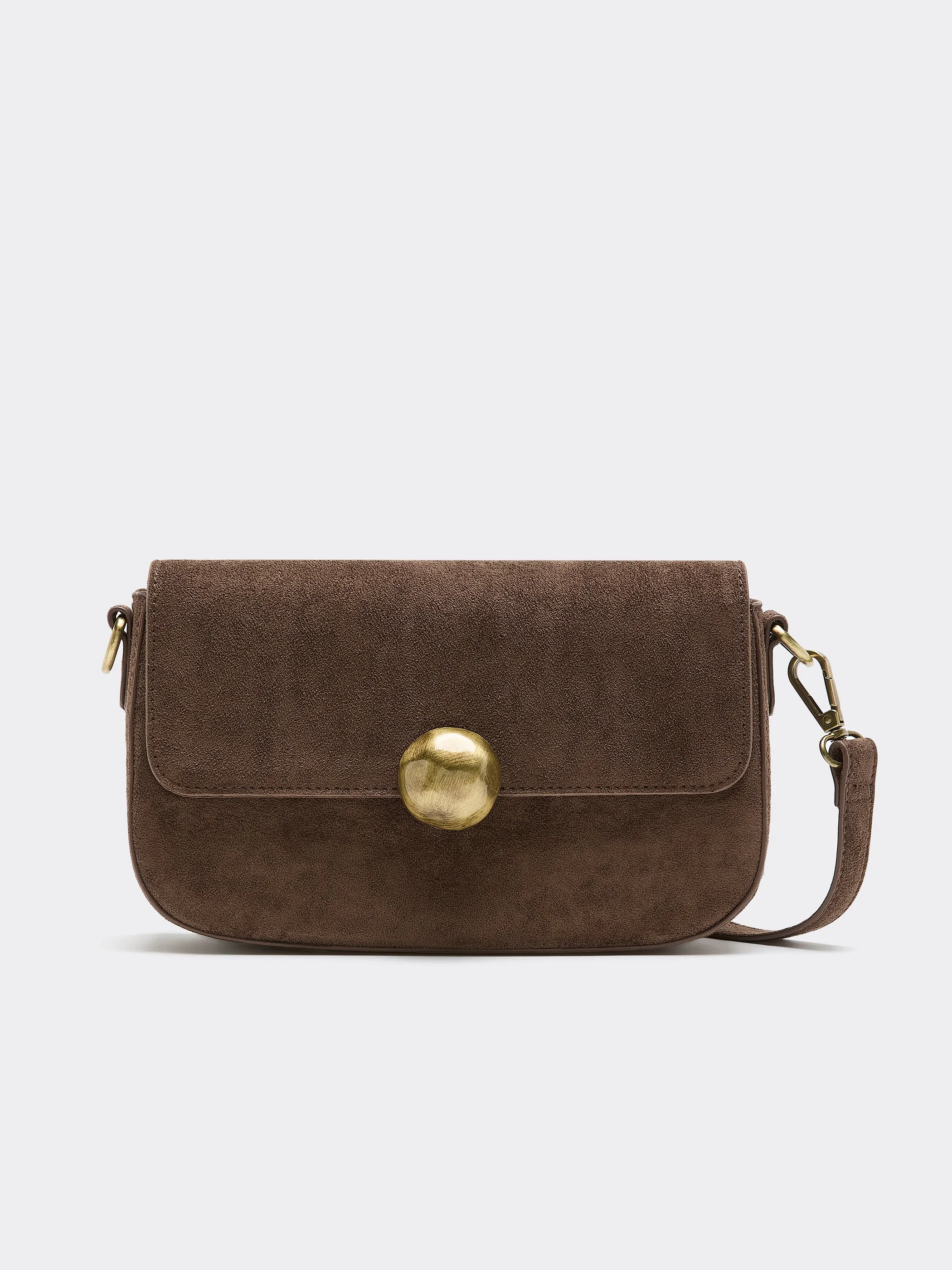 Faux Suede Crossbody Purse sold by Reitmans