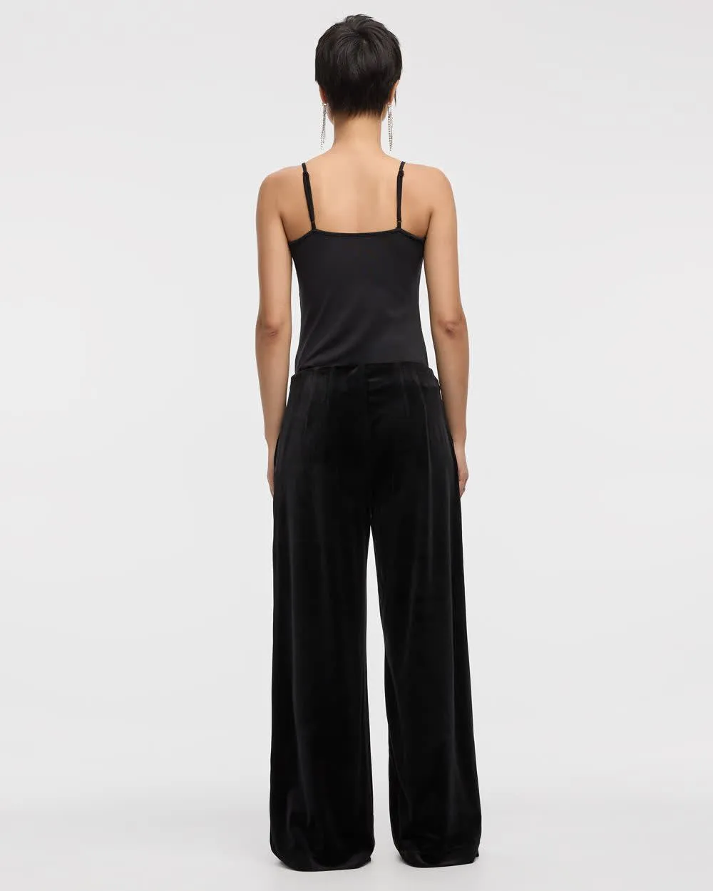 Wide-Leg High-Rise Velvet Pant sold by Reitmans product image thumbnail 2
