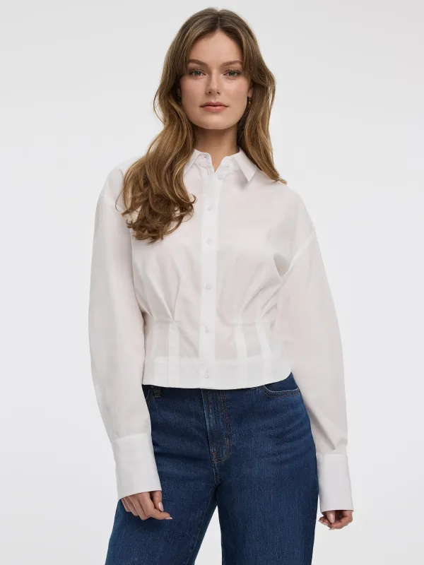 Long-Sleeve Shirt with Cinched Waist made by Reitmans