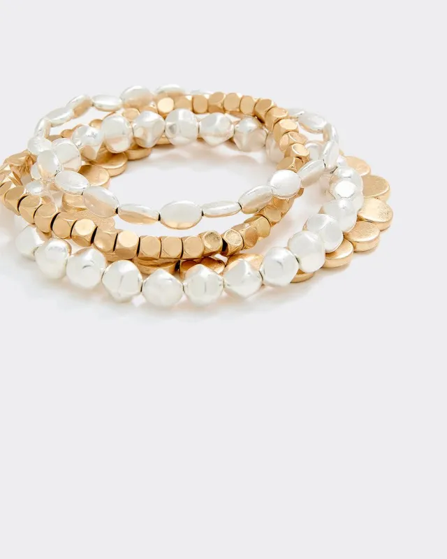 Beaded Bracelets - Set of 4 made by Reitmans