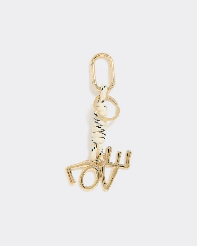 Knotted Bag Charm with "LOVE" Charms sold by Reitmans