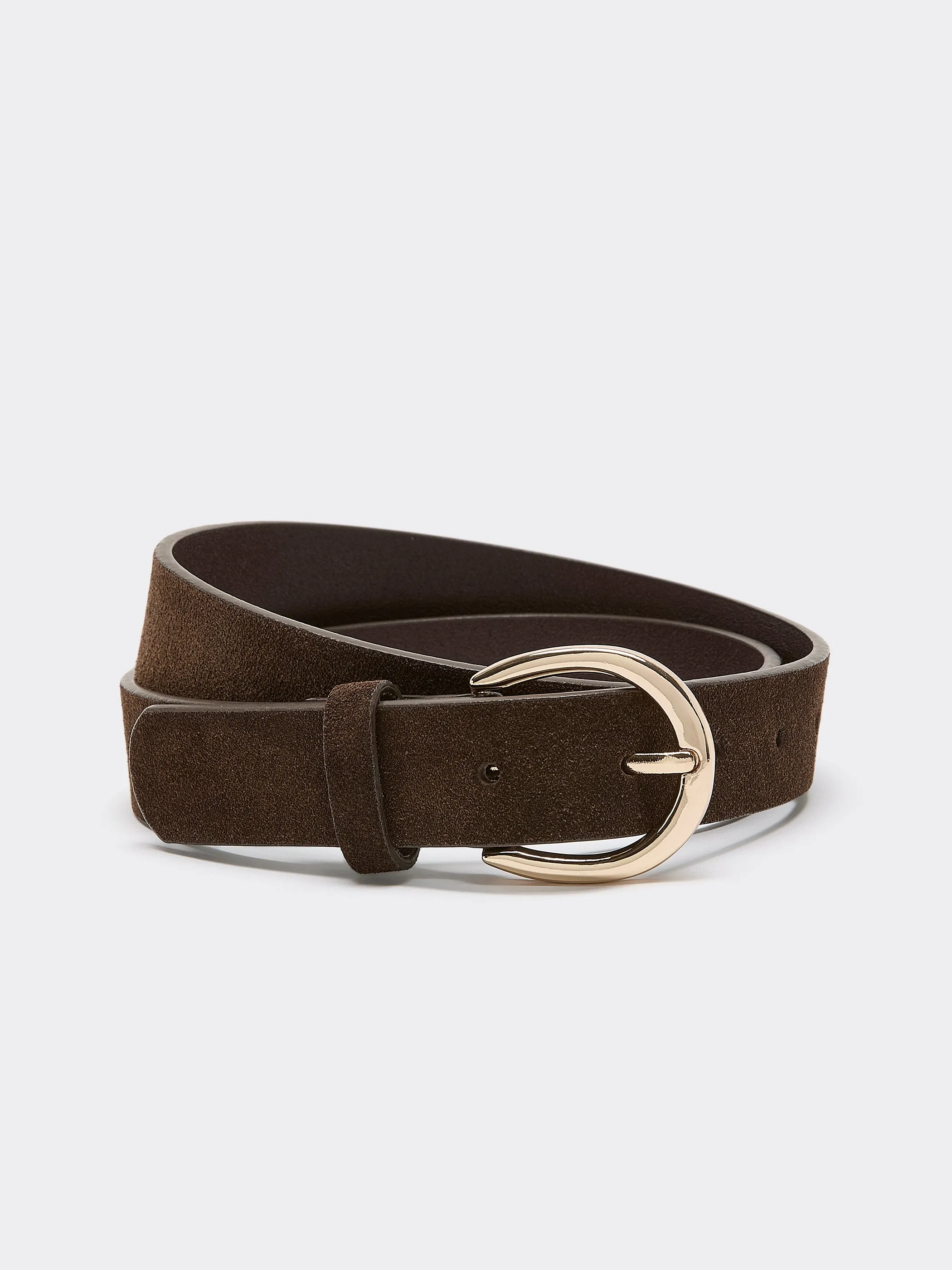 Suede Leather Belt with Round Buckle sold by Reitmans