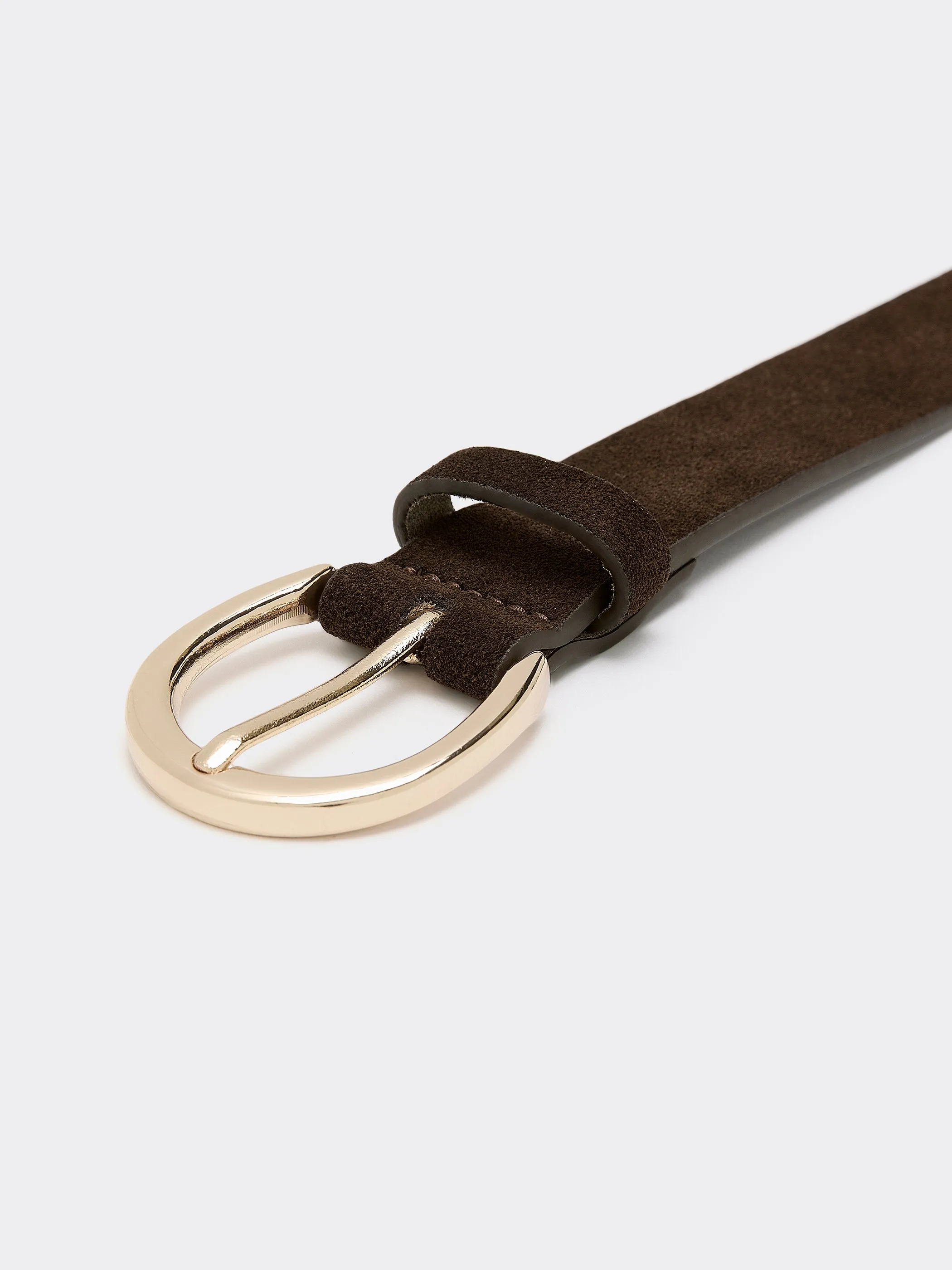 Suede Leather Belt with Round Buckle sold by Reitmans product image thumbnail 2