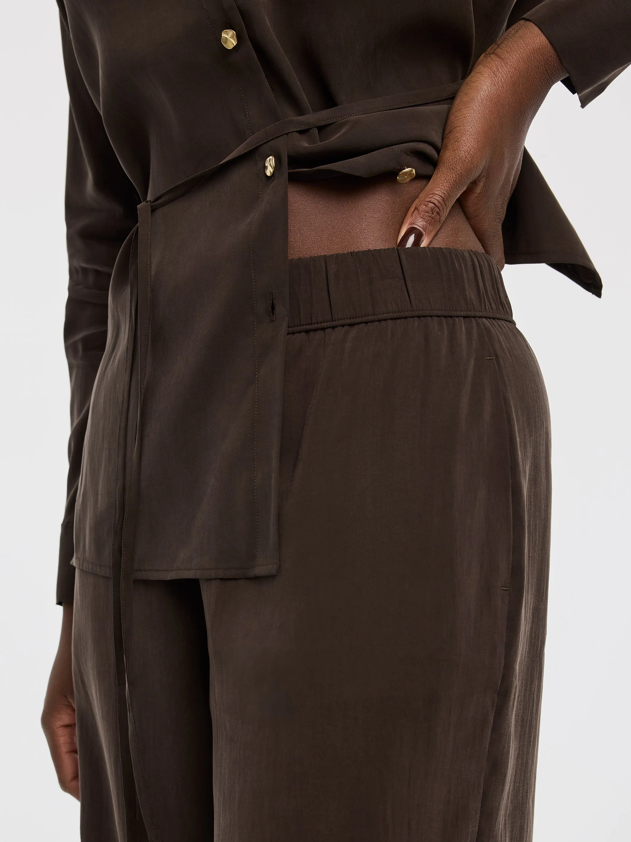 Wide-Leg High-Rise Pull-On Pant sold by Reitmans product image thumbnail 5