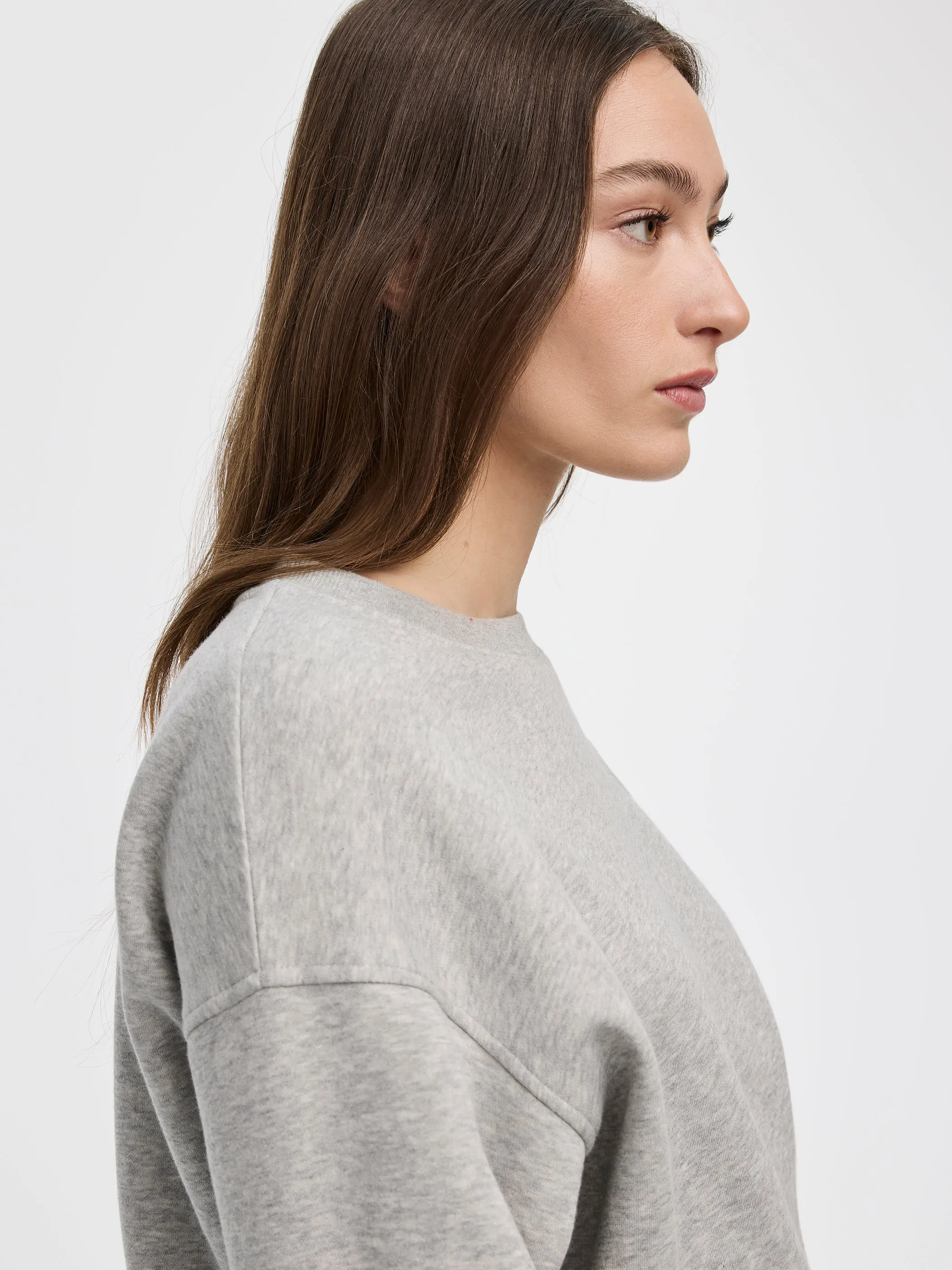 Long Crew-Neck Fleece Sweatshirt - R Essentials sold by Reitmans product image thumbnail 4