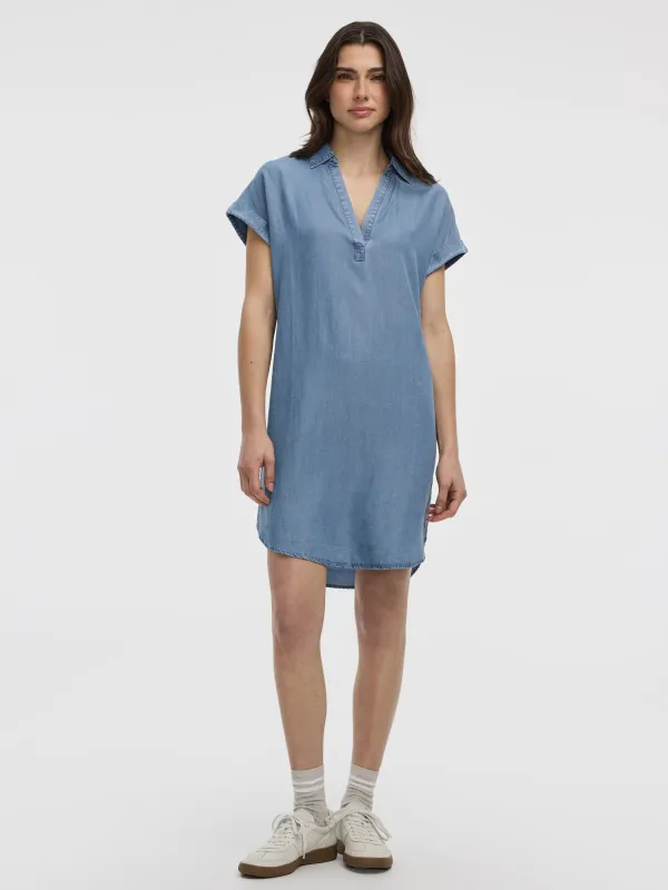 Extended-Sleeve Shift Dress with V Neckline sold by Reitmans