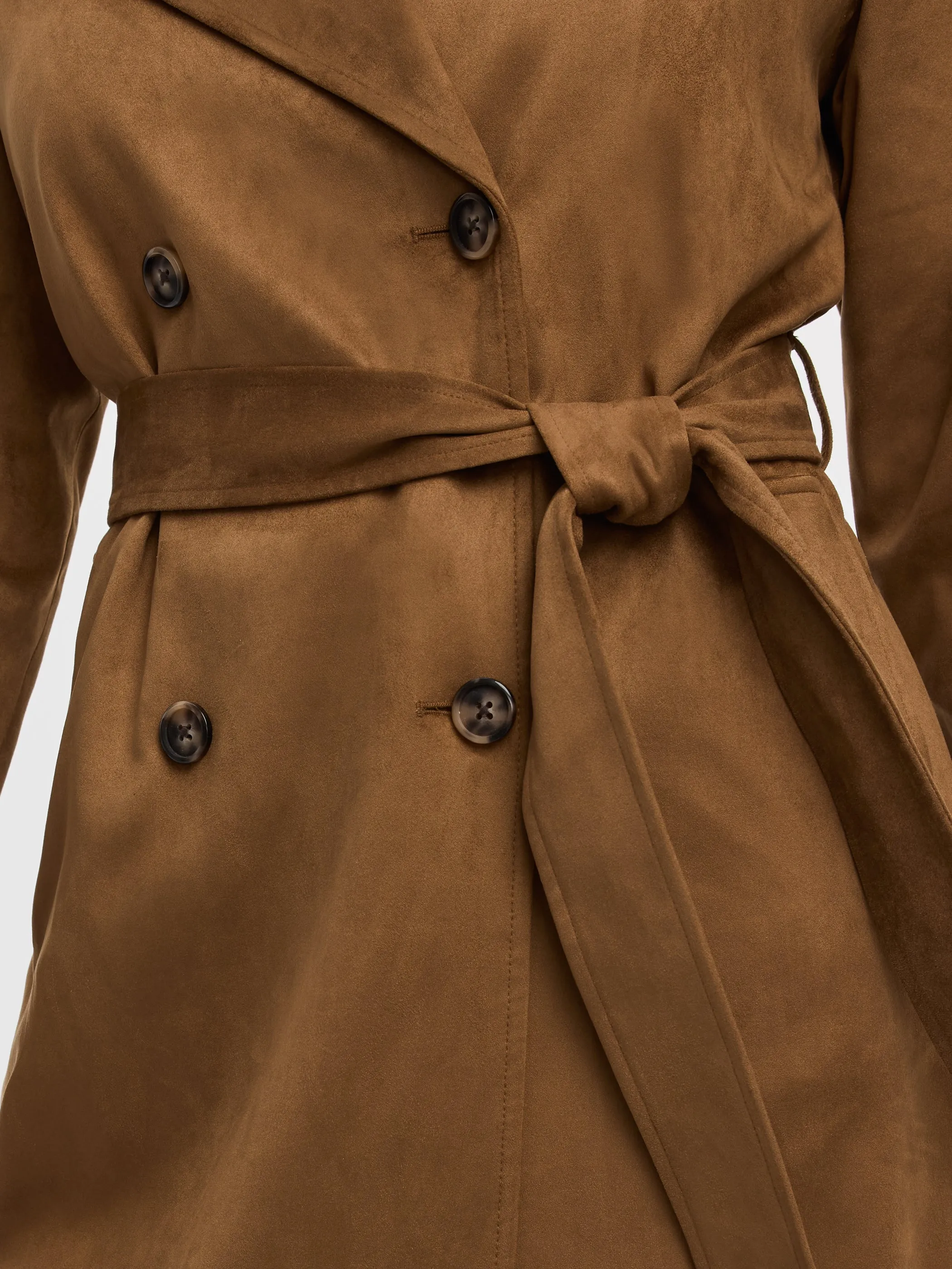 Faux Suede Trench Coat sold by Reitmans product image thumbnail 2