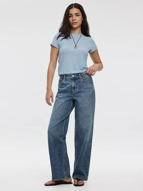 Mid-Rise Baggy Jean sold by Reitmans