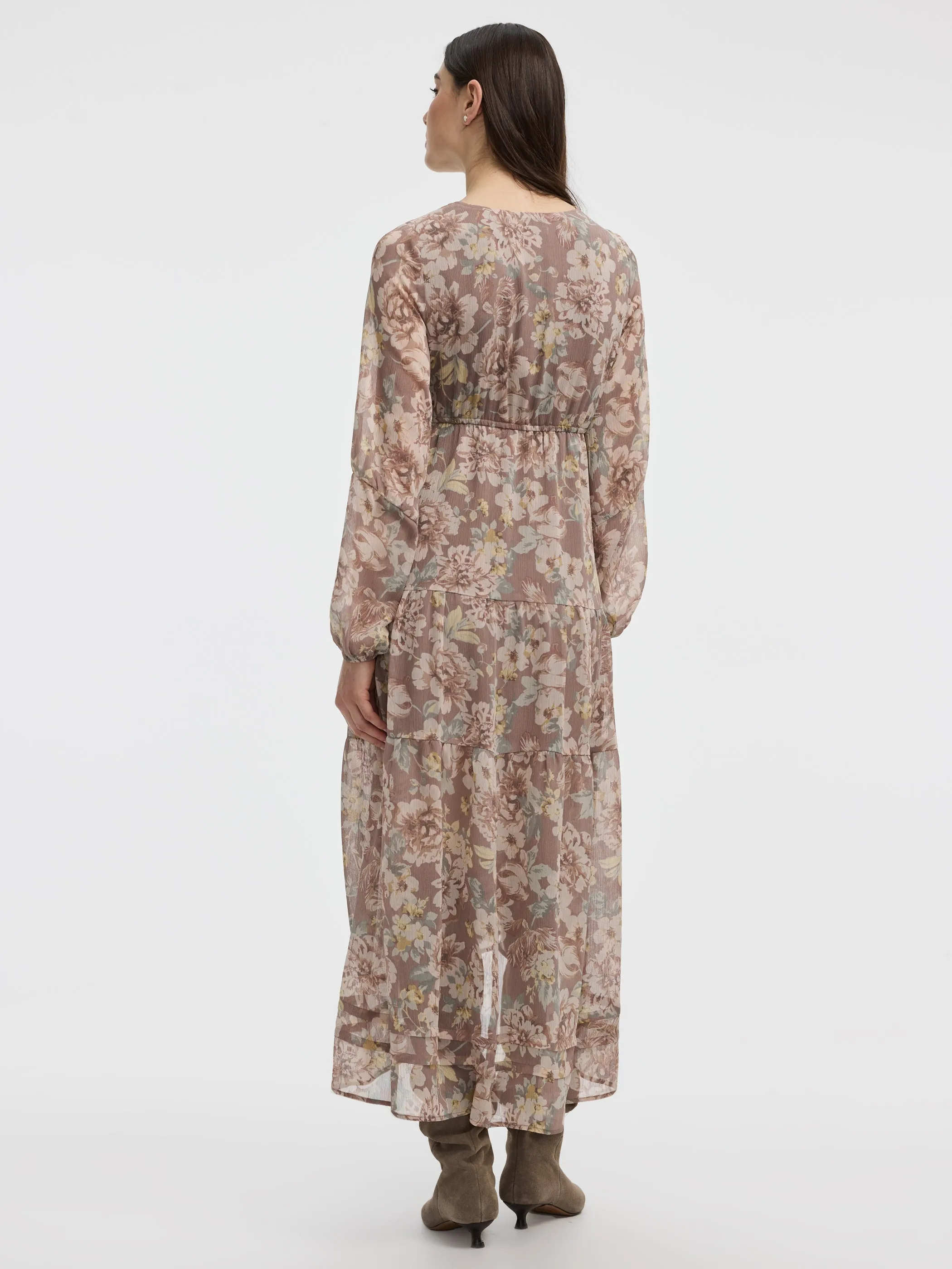 Long-Sleeve Maxi Tiered Dress sold by Reitmans product image thumbnail 2