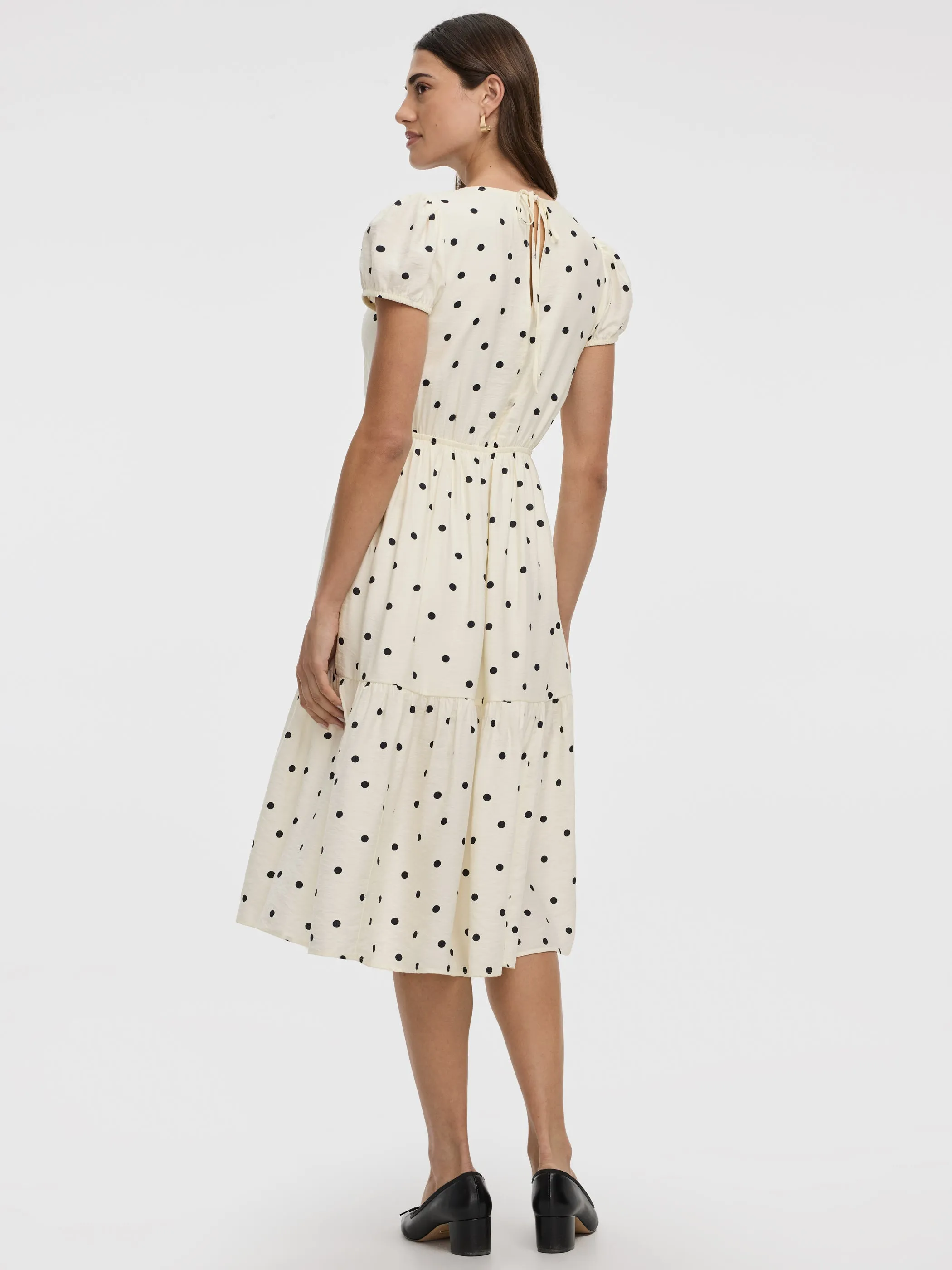 Short-Sleeve V-Neck Midi Dress sold by Reitmans product image thumbnail 3