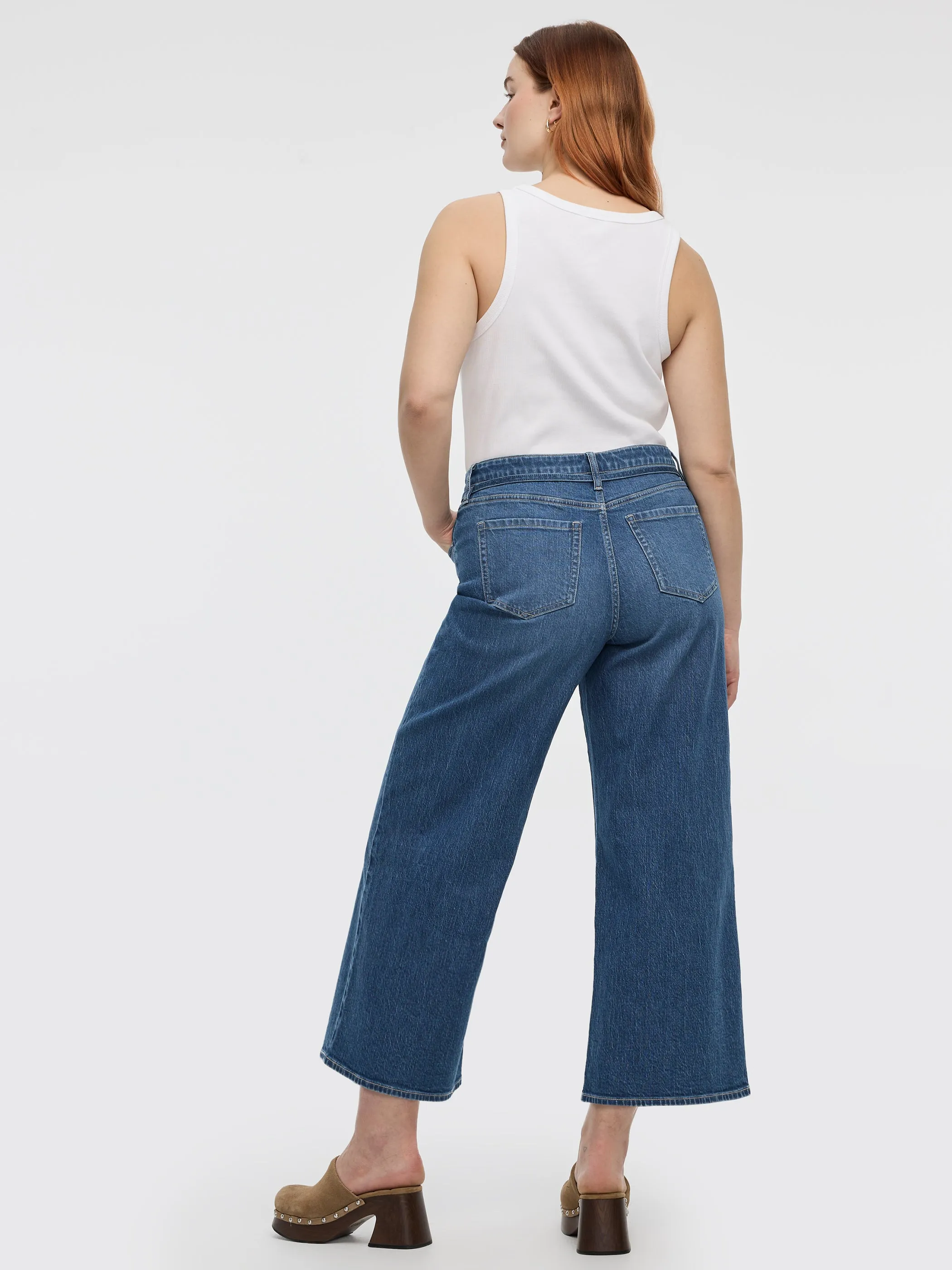 Wide-Leg High-Rise Cropped Jean with Sash sold by Reitmans product image thumbnail 5