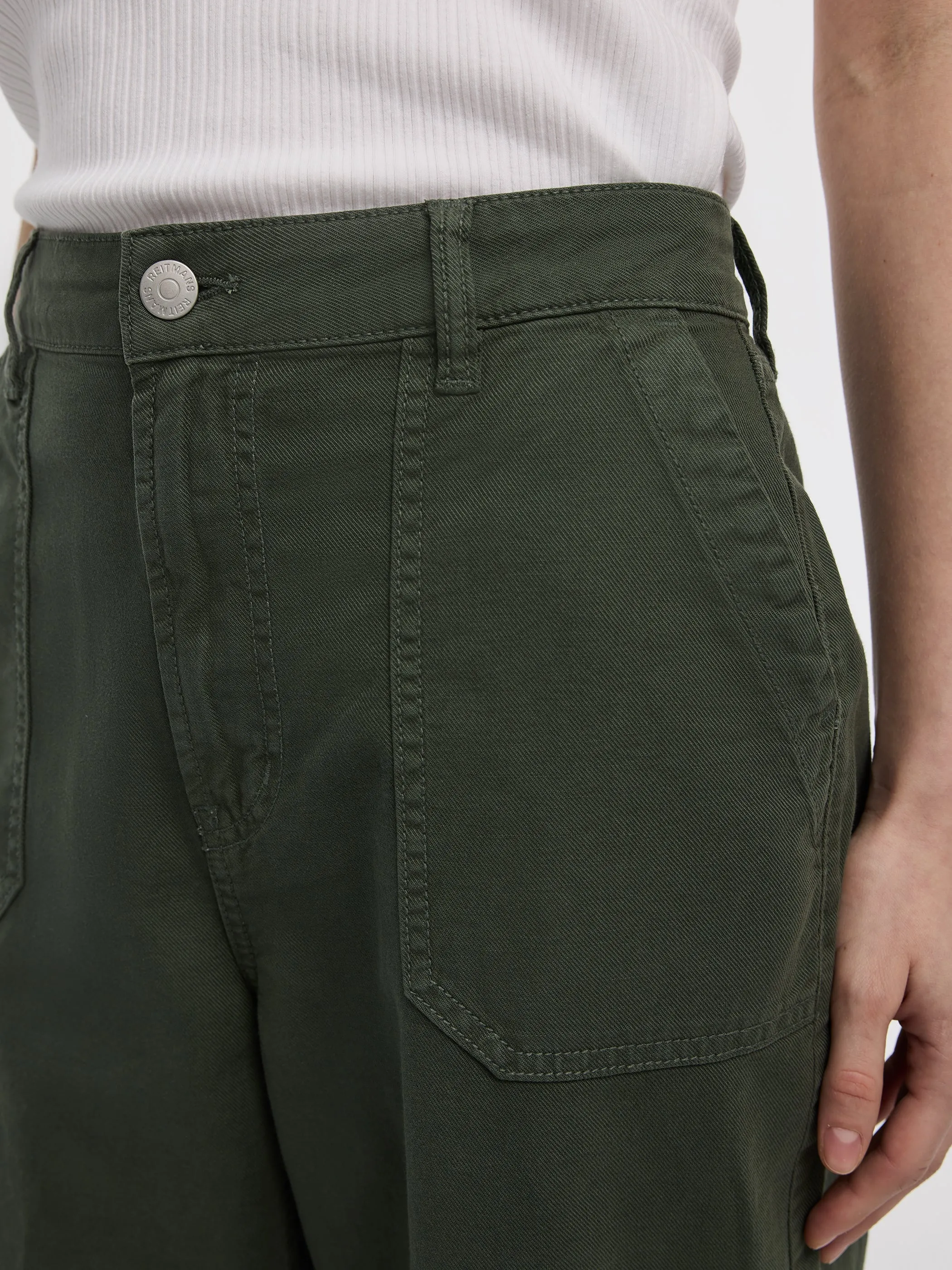 Wide-Leg High-Rise Cropped Pant sold by Reitmans product image thumbnail 4