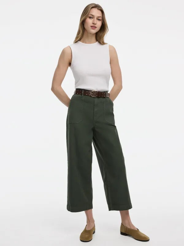 Wide-Leg High-Rise Cropped Pant sold by Reitmans