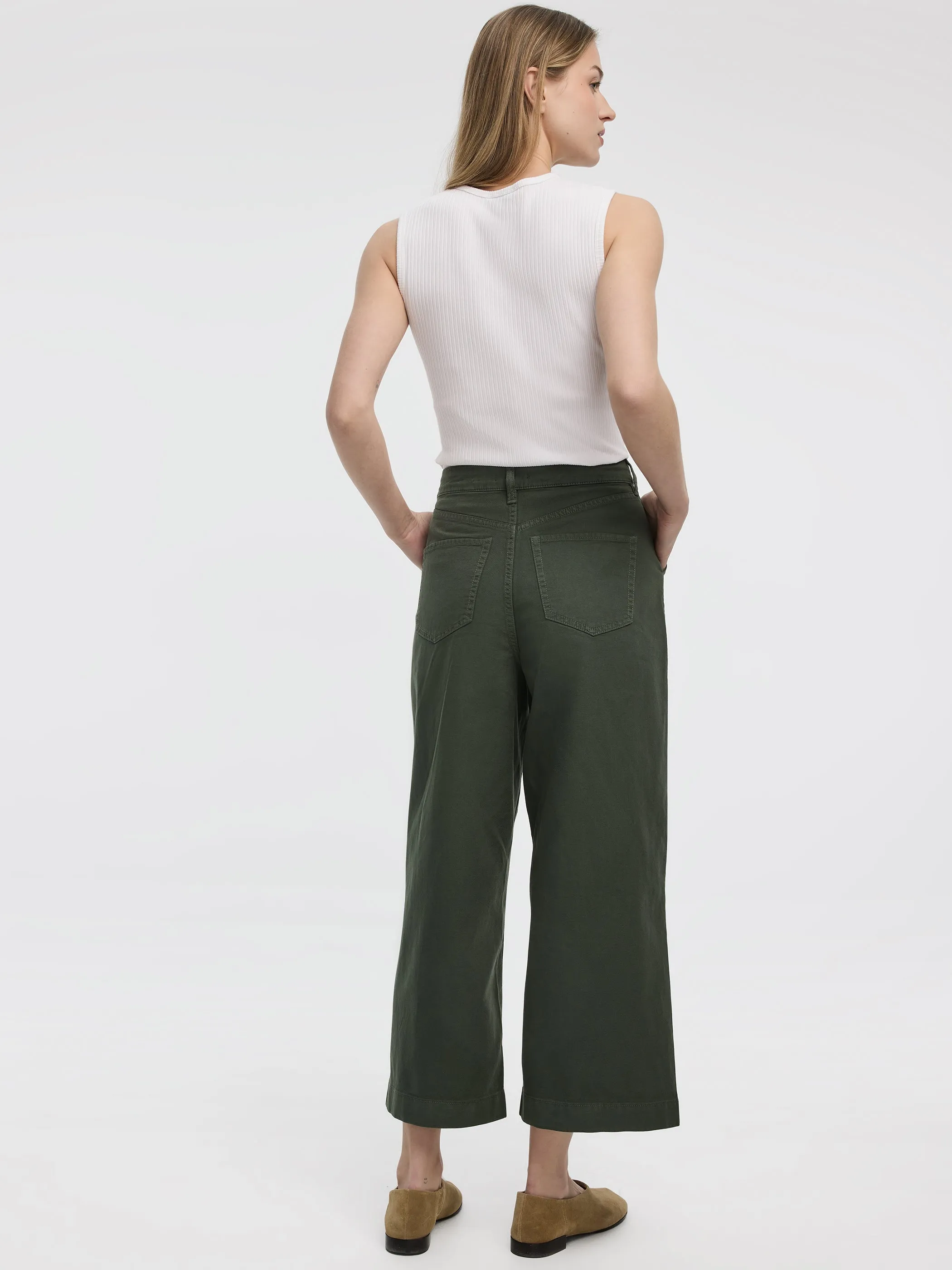 Wide-Leg High-Rise Cropped Pant sold by Reitmans product image thumbnail 5