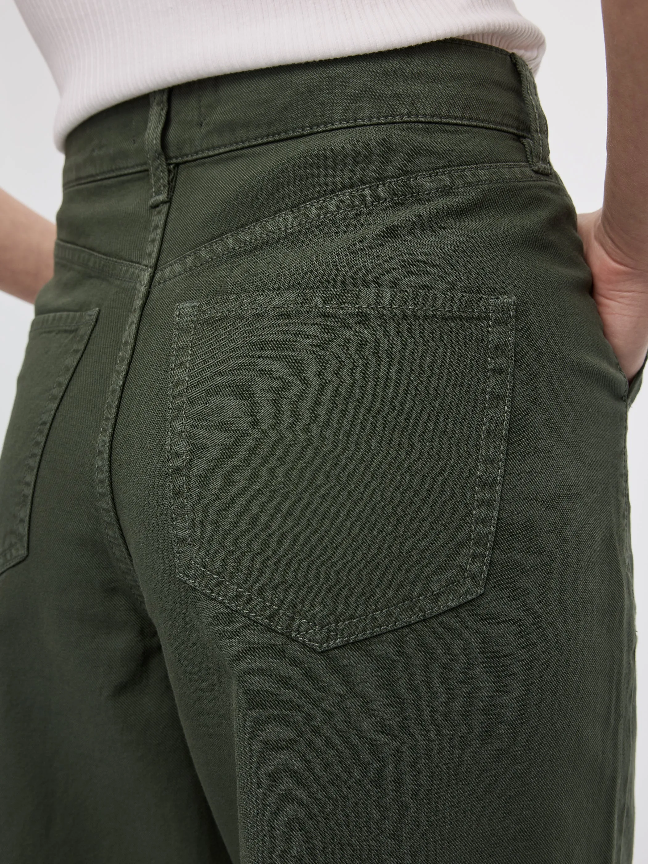 Wide-Leg High-Rise Cropped Pant sold by Reitmans product image thumbnail 3