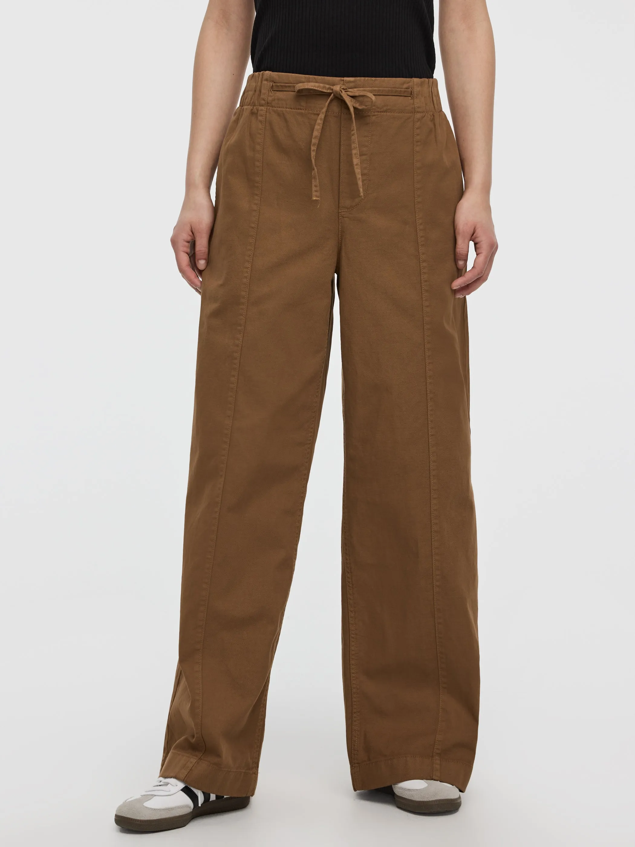 Pull-On High-Rise Linen-Blend Pant sold by Reitmans product image thumbnail 2
