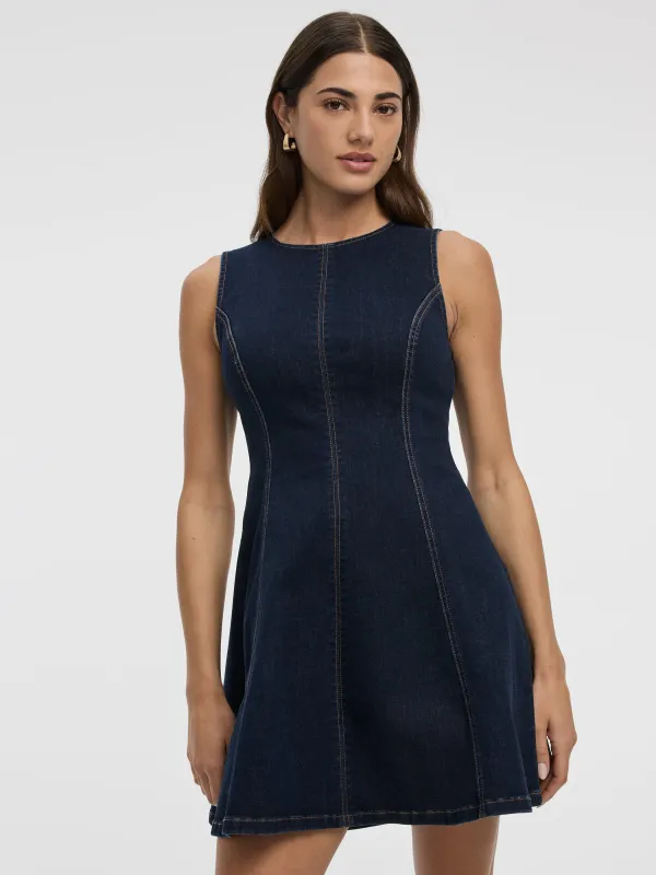 Sleeveless Mini Denim Dress made by Reitmans