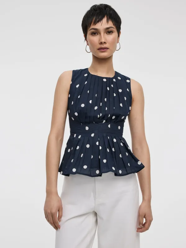 Sleeveless Crew-Neck Blouse with Pintucks sold by Reitmans