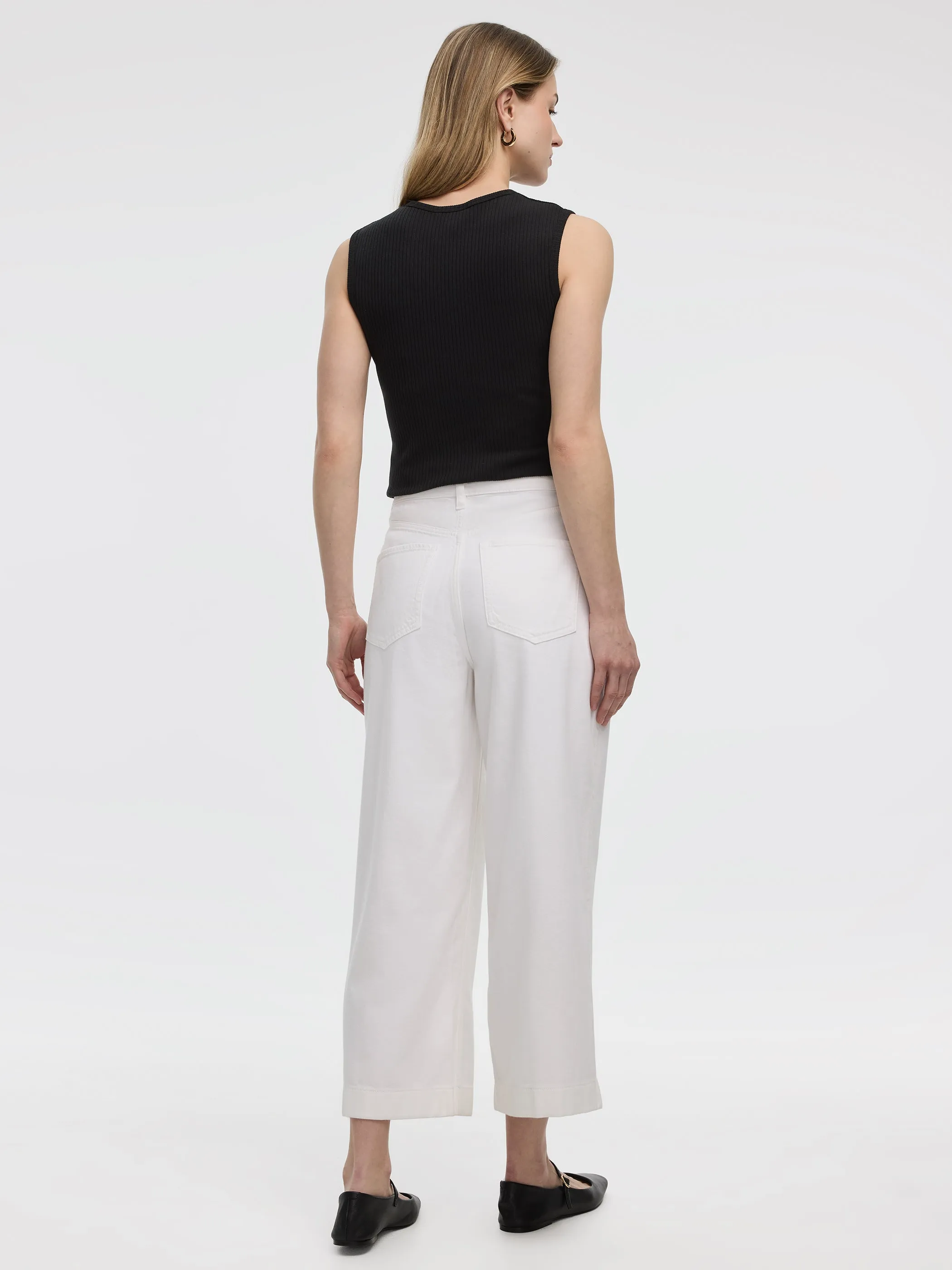 Flowy Wide-Leg High-Rise Cropped Jean sold by Reitmans product image thumbnail 5