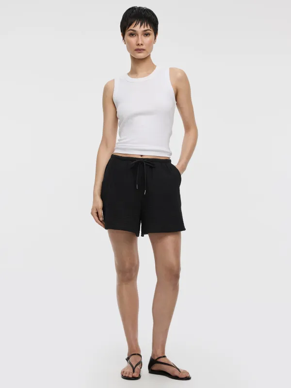 Waffled Cotton Shorts sold by Reitmans