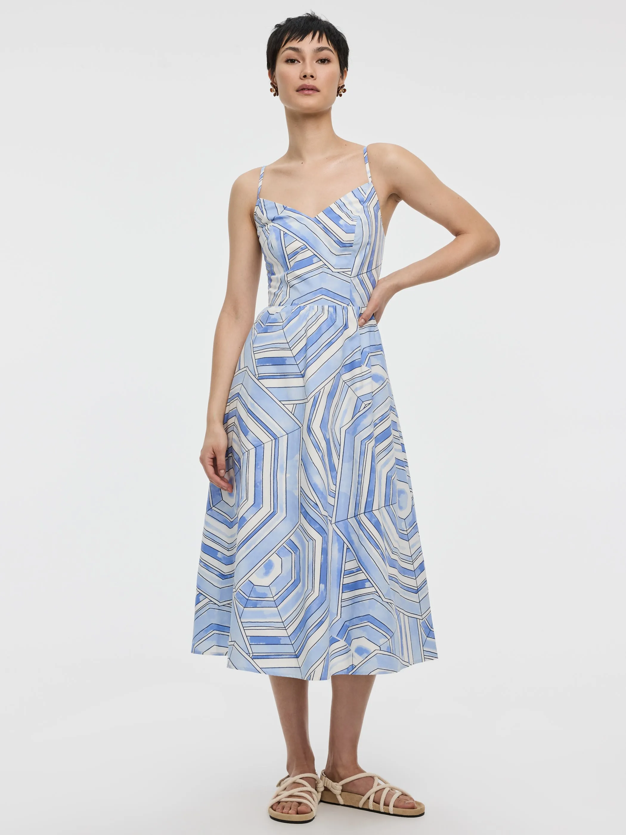 Sleeveless Fit and Flare Midi Dress sold by Reitmans