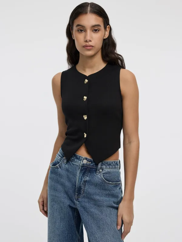 Sleeveless Crew-Neck Vest made by Reitmans