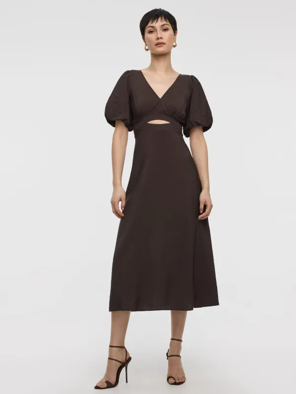 Elbow-Sleeve Maxi Dress with Cut-Out Detail made by Reitmans