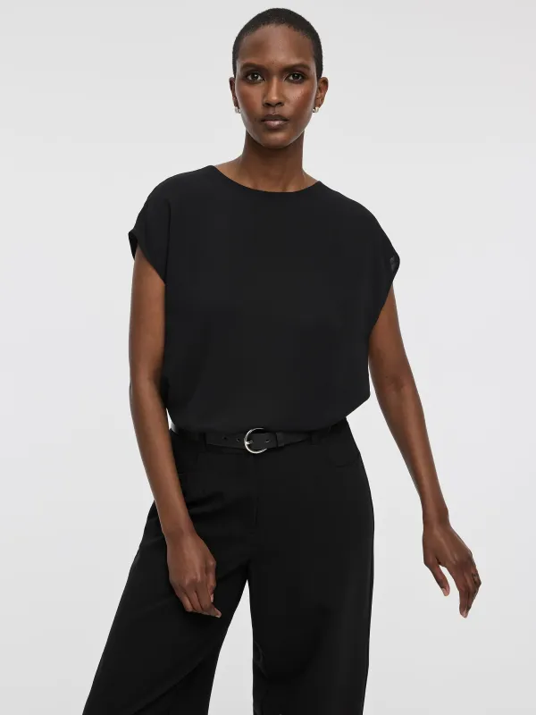 Short-Sleeve Crew-Neck Blouse made by Reitmans