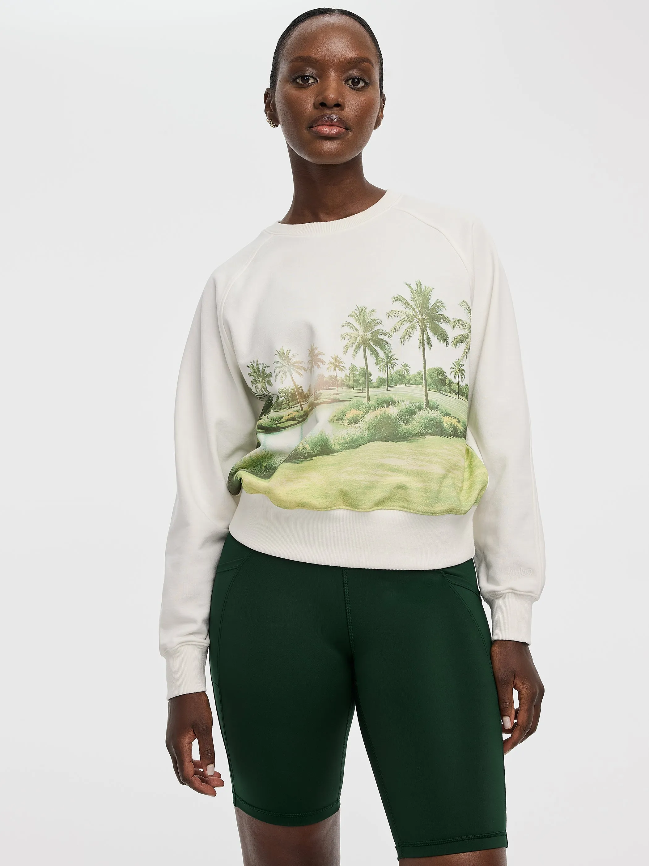 Long-Sleeve Crew-Neck French Terry Sweatshirt - Hyba sold by Reitmans