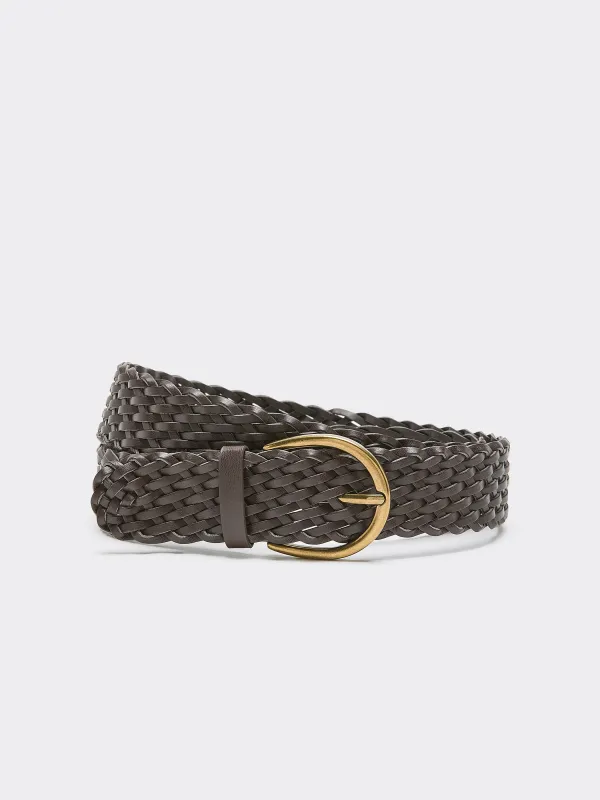 Braided Faux Leather Belt made by Reitmans