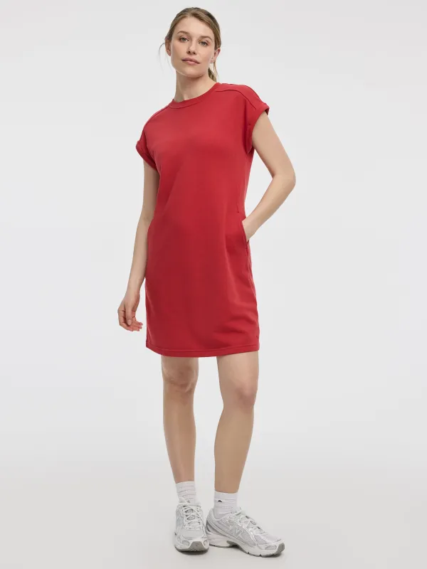 Crew-Neck French Terry Dress with Pockets made by Reitmans