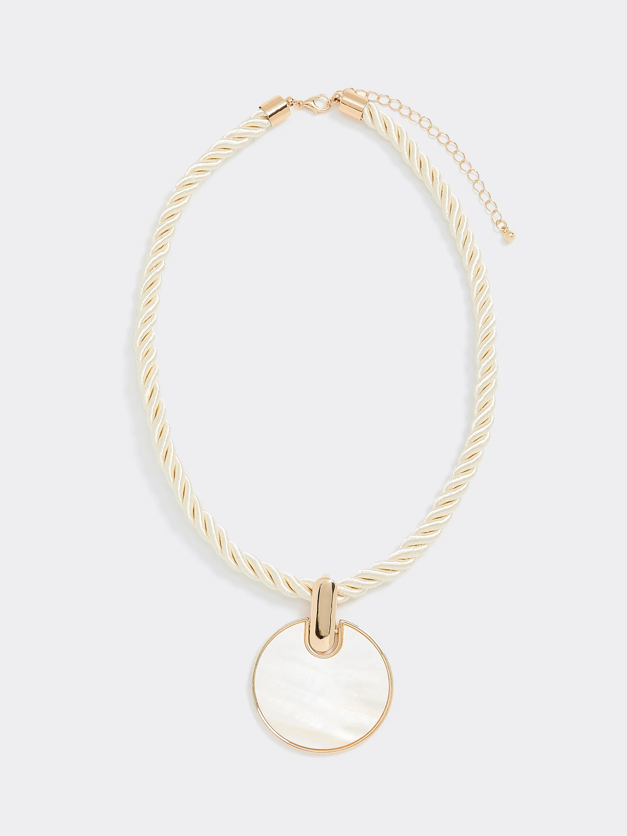 Chunky Cord Necklace with Mother-of-Pearl Pendant sold by Reitmans product image thumbnail 2
